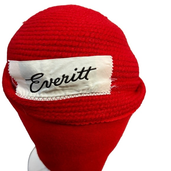 Everitt Red Woven Vintage Twisted Turban Head Wrap Buckle Embellished Hat - Picture 8 of 10